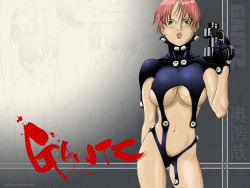 Rule 34 | 00s, breasts, gantz, gun, kishimoto kei, tagme, wallpaper, weapon
