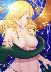 1girl blonde_hair blue_eyes breasts cleavage highres large_breasts navel oriana_thomason tagme toaru_majutsu_no_index