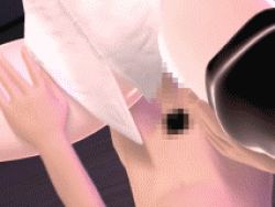 Rule 34 | 1boy, 1girl, 3d, animated, animated gif, breasts, censored, cum, cum in pussy, hetero, lowres, male pubic hair, mosaic censoring, open clothes, open shirt, penis, pubic hair, pussy, sex, shirt, short hair