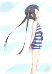 Rule 34 | 1girl, black hair, casual, errant, closed eyes, k-on!, long hair, nakano azusa, solo, twintails