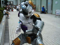 Rule 34 | 1boy, cosplay, dragonball z, frieza, lowres, male focus, photo (medium), solo, tagme
