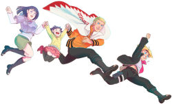 Rule 34 | 2boys, 2girls, blonde hair, boruto: naruto the movie, boruto: the movie, cape, facial mark, family, father and daughter, father and son, holding hands, husband and wife, hyuuga hinata, mother and daughter, mother and son, multiple boys, multiple girls, naruto, naruto (series), purple eyes, purple hair, risuo, short hair, simple background, smile, uzumaki boruto, uzumaki himawari, uzumaki naruto, whiskers