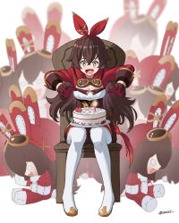 Rule 34 | 1girl, absurdres, amber (genshin impact), birthday, birthday cake, blurry, blurry background, blush, boots, bow, breasts, brown-tinted eyewear, brown gloves, brown hair, cake, candle, chocolate, cleavage, doll, drooling, eyelashes, fire, fire, food, fruit, genshin impact, gloves, goggles, goggles around neck, goggles on head, hair between eyes, hair bow, heart, highres, long eyelashes, long hair, looking at food, multicolored clothes, multicolored gloves, open mouth, plate, red bow, red gloves, ricardo contreras, signature, sitting, solo, sparkling eyes, strawberry, thigh boots, tinted eyewear, tongue, two-tone gloves, vision (genshin impact), white footwear