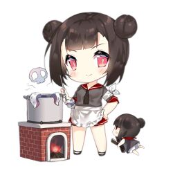 Rule 34 | 2girls, apron, armband, artist request, bad food, black footwear, black necktie, blush, blush stickers, brick, brick oven, brown dress, chibi, closed mouth, cooking fairy (girls&#039; frontline), cooking pot, double bun, dress, fairy (girls&#039; frontline), fire, firewood, floating, food, full body, girls&#039; frontline, grey shirt, hair bun, hand on own hip, holding, holding ladle, ladle, looking at viewer, multiple girls, necktie, no socks, official art, oven, pleated skirt, red eyes, red sailor collar, red skirt, sailor collar, shirt, short hair, short sleeves, simple background, skirt, skull cloud, slit pupils, smile, soup ladle, standing, tentacles, third-party source, transparent background, waist apron, white armband, | |