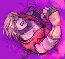 Rule 34 | 1boy, blonde hair, capcom, clenched hand, clenched teeth, headband, japanese clothes, ken masters, kimono, looking away, male focus, muscular, punching, serious, solo, street fighter, street fighter i, teeth, tsukumo (soar99)