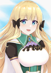 Rule 34 | 1girl, absurdres, blonde hair, blue eyes, breasts, elf, highres, large breasts, pointy ears, princess connect!, saren (princess connect!), tagme, yanazawa ko