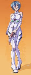 Rule 34 | 1futa, ayanami rei, bandages, bare shoulders, blue hair, bulge, catheter, covered erect nipples, cum, cumdrip, eyepatch, futanari, highres, long image, mikoyan, neon genesis evangelion, newhalf, object insertion, penis, penis sheath, plugsuit, red eyes, see-through, short hair, simple background, skin tight, solo, tall image, testicles, urethral insertion