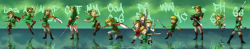 Rule 34 | 6+boys, blonde hair, brown hair, dual persona, grin, hat, highres, link, long image, male focus, master sword, multiple boys, multiple persona, nintendo, pointy ears, smile, sword, the legend of zelda, the legend of zelda: a link to the past, the legend of zelda: four swords, the legend of zelda: majora&#039;s mask, the legend of zelda: ocarina of time, the legend of zelda: oracle of ages, the legend of zelda: oracle of seasons, the legend of zelda: skyward sword, the legend of zelda: spirit tracks, the legend of zelda: the minish cap, the legend of zelda: the wind waker, the legend of zelda: twilight princess, tiuana rui, toon link, tunic, weapon, wide image