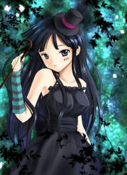 Rule 34 | akiyama mio, black dress, black eyes, black hair, k-on!, long hair