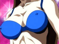 Rule 34 | bikini, brown hair, covered erect nipples, long hair, miami guns, sakurakouji yao, swimsuit
