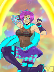 Rule 34 | 1girl, absurdres, alternate color, alternate costume, alternate eye color, alternate hair color, arms up, aura, bare shoulders, belt, bikini, blue cape, blue eyes, blue footwear, blue nails, blush, boots, bra, breasts, cape, checkered bikini, checkered clothes, checkered sleeves, checkered thighhighs, cleavage, cm artist, corruption, curious cat (rwby), dark persona, evil smile, fingerless gloves, gloves, glowing, highres, kneeling, large breasts, looking at viewer, medium breasts, nail, nail polish, possessed, possession, purple hair, purple skirt, ruby rose, rwby, see-through, see-through shirt, signature, skin tight, skirt, slit pupils, smile, swimsuit, torn, torn clothes, torn sleeves, underwear, watermark, whiskers