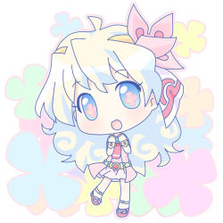 Rule 34 | + +, 00s, 1girl, :d, blonde hair, blue hair, blush, brooch, chibi, collar, cross-shaped pupils, curly hair, gem, jewelry, long hair, long sleeves, looking at viewer, mirai (sugar), multicolored hair, necktie, nia teppelin, open mouth, red necktie, smile, solo, standing, symbol-shaped pupils, tengen toppa gurren lagann, two-tone hair
