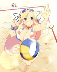 Rule 34 | 1girl, ball, beachball, katsuragi (senran kagura), official art, senran kagura, yaegashi nan
