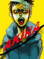 Rule 34 | 1boy, akira (manga), capsule, shima tetsuo, tagme, yellow background