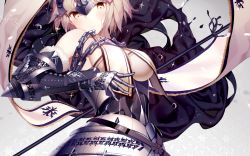 Rule 34 | 1girl, armor, armpits, atha (leejuiping), banner, blonde hair, braid, breasts, fate/apocrypha, fate/grand order, fate (series), from below, gauntlets, headpiece, jeanne d&#039;arc (fate), jeanne d&#039;arc (third ascension) (fate), jeanne d&#039;arc alter (avenger) (fate), jeanne d&#039;arc alter (fate), long hair, ruler (fate/grand order), single braid, solo, underboob