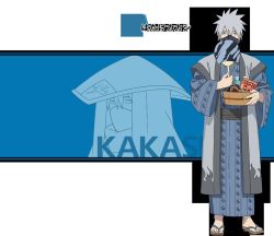 Rule 34 | 1boy, alternate costume, half mask, hatake kakashi, japanese clothes, looking at viewer, male focus, mask, naruto: the last, naruto (series), official art, solo