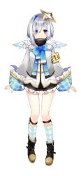 Rule 34 | 1girl, amane kanata, angel, angel wings, armband, black footwear, black skirt, blue bow, blue bowtie, blue eyes, blue hair, blue legwear, blush, bob cut, boots, bow, bowtie, colored inner hair, dress, feathered wings, full body, halo, hololive, long sleeves, looking at viewer, loose necktie, medium hair, miniskirt, multicolored hair, necktie, official art, open mouth, oshioshio, parted lips, pink hair, purple eyes, short dress, silver hair, single hair intake, skirt, socks, solo, star halo, straight-on, streaked hair, striped clothes, striped legwear, striped socks, tachi-e, thighs, transparent background, two-tone hair, virtual youtuber, wings