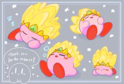 Rule 34 | closed eyes, closed mouth, drooling, highres, kirby, kirby&#039;s return to dream land deluxe, kirby (series), nijyu7, nintendo, open mouth, sand kirby, sleeping, tumblr username