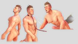 Rule 34 | 1boy, ahegao, anal, ass, blush, boxer (danshikobo), chain, collar, erection, fisting, interspecies, male focus, male penetrated, muscular, nipples, orc, pectorals, penis, piercing, size difference, solo, solo focus, sweat, tongue, tongue out, wince, yaoi
