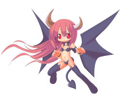 Rule 34 | demon girl, disgaea, flat chest, highres, horns, monster girl, demon girl, tail, wings