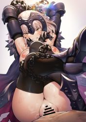 Rule 34 | 1girl, ahoge, armored boots, armpits, arms up, bar censor, bdsm, blonde hair, bondage, boots, bound, breasts, cape, censored, chain, chained, cum, fate/grand order, fate (series), fur-trimmed cape, fur trim, gauntlets, headpiece, hetero, highres, jeanne d&#039;arc (fate), jeanne d&#039;arc alter (avenger) (fate), jeanne d&#039;arc alter (fate), large breasts, nipples, penis, pussy, pyz (cath x tech), sex, solo focus, sweat, tears, thighhighs, thighs, vaginal, yellow eyes