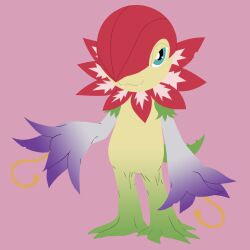 Rule 34 | absurdres, digimon, digimon (creature), floramon, flower, highres, petals, solo, tail