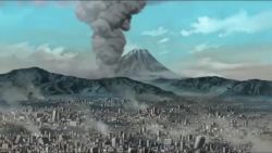 Rule 34 | 1boy, animated, anime screenshot, dog, earthquake, eruption, highres, smoke, sound, taiyou no mokushiroku, video, volcano