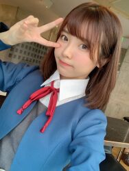Rule 34 | 1girl, highres, liyuu, love live!, love live! superstar!!, photo (medium), tang keke, v, yuigaoka school uniform