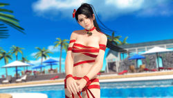 Rule 34 | 1girl, 3d, black hair, breasts, dead or alive, dead or alive xtreme 3 fortune, large breasts, long hair, momiji (ninja gaiden), ninja gaiden, official art, ponytail, solo, tecmo