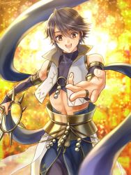 Rule 34 | bad id, bad twitter id, blue hair, brown eyes, fire emblem, fire emblem awakening, fire emblem fates, fire emblem heroes, hanasaki komugi, inigo (fire emblem), jewelry, looking at viewer, male focus, nintendo, open mouth, ring, smile, solo