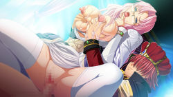 Rule 34 | 10s, 1boy, 1girl, grabbing another&#039;s breast, breasts squeezed together, breasts, censored, clothed sex, cum, cum on body, cum on breasts, cum on upper body, emeraria, game cg, glasses, grabbing, hetero, kyonyuu fantasy, kyonyuu fantasy gaiden, large breasts, nipples, penis, pink hair, pussy, ryuuto henge, sex, thighhighs, tongue, vaginal