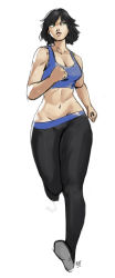 Rule 34 | 1girl, black hair, fubuki (one-punch man), highres, one-punch man, running, solo, tagme