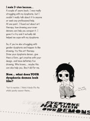 Rule 34 | 1girl, ahoge, artist self-insert, chibi, english text, gender dysphoria, glasses, greyscale, hands on own knees, hatching (texture), high contrast, highres, jitome, knees up, looking at viewer, medium hair, monochrome, niio (niiochi), original, pants, round eyewear, shirt, short sleeves, simple background, sitting, solo, t-shirt, text focus, white background, wide shot