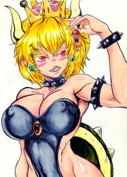 Rule 34 | absurdres, bowsette, highres, inhabituels estudios, solo, tagme, traditional media