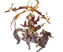 Rule 34 | 1boy, animal ears, arrow (projectile), boots, bow (weapon), brown footwear, brown gloves, cat ears, closed mouth, erune, fire, fire, flesselles (granblue fantasy), full body, gloves, granblue fantasy, holding, holding arrow, holding bow (weapon), holding weapon, looking at another, male focus, minaba hideo, official art, short sleeves, smile, solo, transparent background, weapon