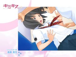 Rule 34 | kimi kiss, school uniform, serafuku, shijou mitsuki, takayama kisai, wallpaper