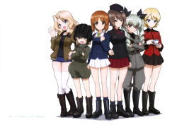 Rule 34 | 10s, 6+girls, :d, absurdres, anchovy (girls und panzer), ankle boots, black footwear, black ribbon, blonde hair, blue eyes, boots, brown eyes, brown hair, crossed arms, cup, darjeeling (girls und panzer), drill hair, fang, girls und panzer, hair ribbon, hand on own hip, hat, highres, katyusha (girls und panzer), kay (girls und panzer), knee boots, long hair, looking at viewer, military, military uniform, multiple girls, nishizumi maho, nishizumi miho, official art, open mouth, red eyes, red skirt, ribbon, school uniform, short hair, short shorts, shorts, siblings, simple background, sisters, skirt, smile, standing, teacup, thighhighs, trait connection, twin drills, twintails, uniform, white background, white legwear, white skirt