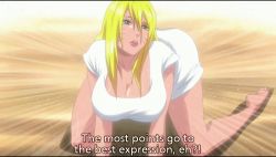 Rule 34 | 1girl, all fours, animated, animated gif, barefoot, blonde hair, blue eyes, breasts, cleavage, collarbone, facial mark, facing viewer, full body, genderswap, genderswap (mtf), hair between eyes, hair down, hanging breasts, huge breasts, long hair, looking at viewer, naruko (naruto), naruto, naruto (series), official art, open mouth, outdoors, sand, screencap, seductive smile, shadow, shirt, short sleeves, smile, solo, t-shirt, teeth, tongue, truth, uzumaki naruto, whisker markings, whiskers, white shirt