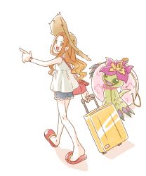 Rule 34 | 2girls, digimon, flower, highres, multiple girls, palmon, petals, plant, smile, tachikawa mimi