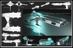 Rule 34 | 3d, caldari state (eve online), cannon, character sheet, commentary, concept art, davis--237834, destroyer (eve online), energy cannon, eve online, from side, glowing, highres, maya (medium), military vehicle, multiple views, no humans, original, photoshop (medium), science fiction, spacecraft, spaceship, thrusters, turret, vehicle focus