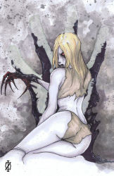 Rule 34 | artist request, blonde hair, claws, left 4 dead, red eyes, witch (left4dead)