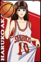 Rule 34 | 1girl, akagi haruko, breasts, darkuro 27, female focus, slam dunk (series), text focus