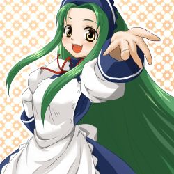 Rule 34 | 00s, 1girl, green hair, long hair, maid, solo, suzumiya haruhi no yuuutsu, tsuruya, very long hair