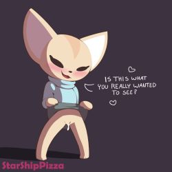 Rule 34 | 10s, 1girl, aggressive retsuko, animal ears, animal hands, artist name, barefoot, black eyes, blank eyes, blue sweater, blush, clothes lift, english text, female focus, fenneko, flashing, fox ears, full body, furry, furry female, green skirt, hands up, heart, legs apart, lifted by self, long sleeves, looking at viewer, no panties, open mouth, pigeon-toed, purple background, pussy, pussy juice, simple background, skirt, skirt lift, smile, solo, spoken heart, standing, starshippizza, sweater, talking, text focus, turtleneck, turtleneck sweater, uncensored