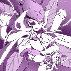 Rule 34 | 1girl, absurdres, bancholilimon, banchou, delinquent, digimon, digimon (creature), fairy, female focus, flower, highres, monster girl, petals, plant, plant girl, solo