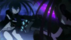 Rule 34 | 10s, 2girls, animated, animated gif, black rock shooter, black rock shooter (character), insane black rock shooter, lowres, multiple girls, punching, screencap, violence