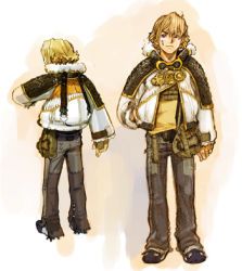 Rule 34 | 1boy, blonde hair, blue eyes, clavat, final fantasy, final fantasy crystal chronicles, goggles, jacket, layle, lowres, male focus, official art, solo