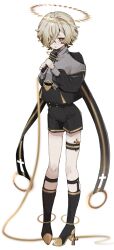 Rule 34 | 1boy, anklet, antenna hair, bad link, bags under eyes, black jacket, black nails, black romper, blonde hair, boots, cable, cross, hair over one eye, halo, high heel boots, high heels, highres, holding, holding microphone, jacket, jewelry, kazehiki (utau), knee boots, kuru2suuzi, latin cross, legwear garter, long sleeves, looking at viewer, male focus, microphone, official art, parted lips, pigeon-toed, puffy long sleeves, puffy sleeves, raised eyebrows, red eyes, romper, second-party source, short hair, shorts, sleeve cuffs, solo, standing, tachi-e, thigh strap, transparent background, two-handed, utau, vocaloid
