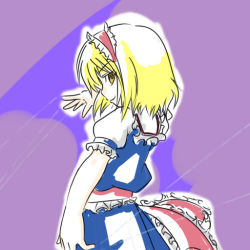 Rule 34 | 1girl, alice margatroid, blonde hair, female focus, hairband, short hair, solo, string, touhou, wabi (wbsk), wabi tsubaki