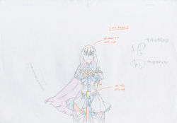 Rule 34 | 10s, 1girl, armor, armored dress, boots, cape, color trace, commentary, dress, highres, katana, key frame, kill la kill, kiryuuin satsuki, official art, partially colored, production art, promotional art, sailor dress, school uniform, simple background, sketch, skirt, solo, sword, thigh boots, thighhighs, trigger (company), uniform, weapon, white background